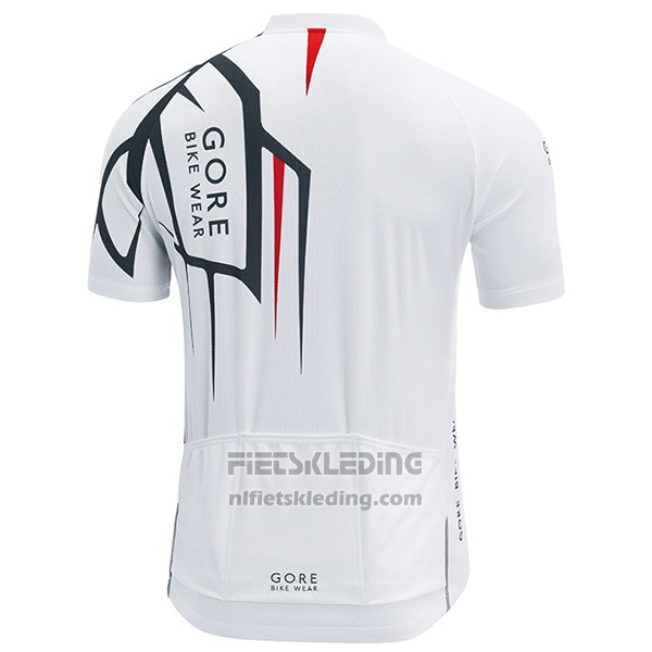 2017 Fietskleding Gore Bike Wear Power Adrenaline Wit Korte Mouwen en Koersbroek